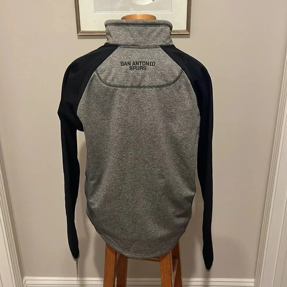 NWT!! San Antonio Spurs - Mountain Trail Half-Zip Pullover Jacket - Gray/Black - Picture 6 of 9
